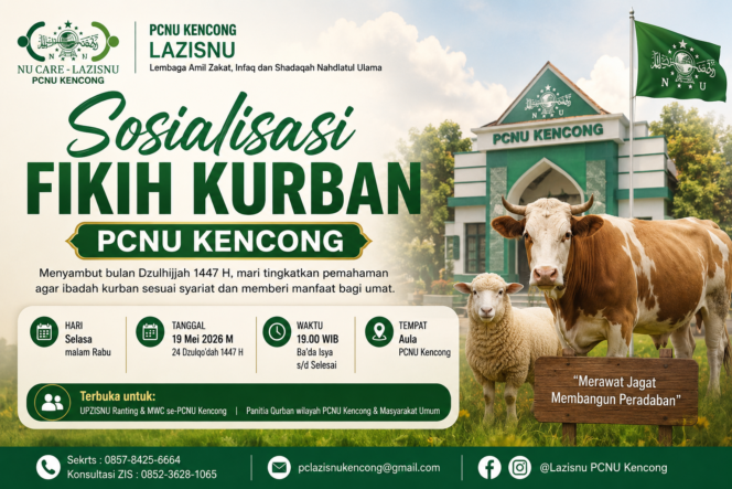 
					Panitia Qurban dan Masyarakat Umum Diundang Ikuti Sosialisasi Fiqih Qurban di Aula PCNU Kencong
