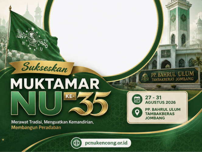 
					Soliditas Nahdliyin Terjaga: PCNU Kencong Gerakkan Twibbon Kawal Muktamar NU ke-35, Unduh Twibbonmu Sekarang